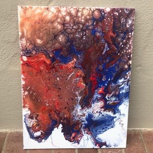 Original acrylic pour painting